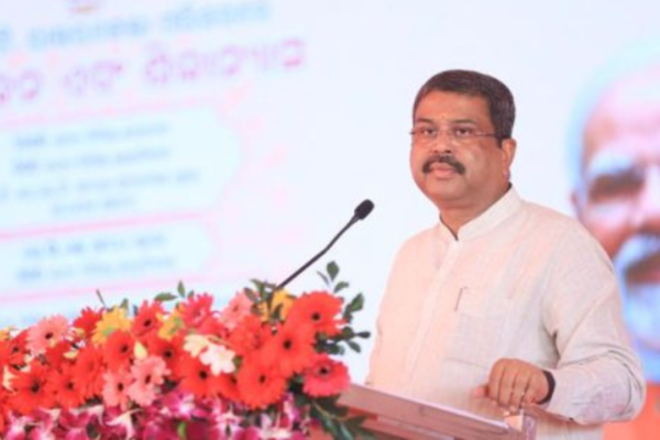 Dharmendra Pradhan motivates NIT students to aspire to be creators of wealth.