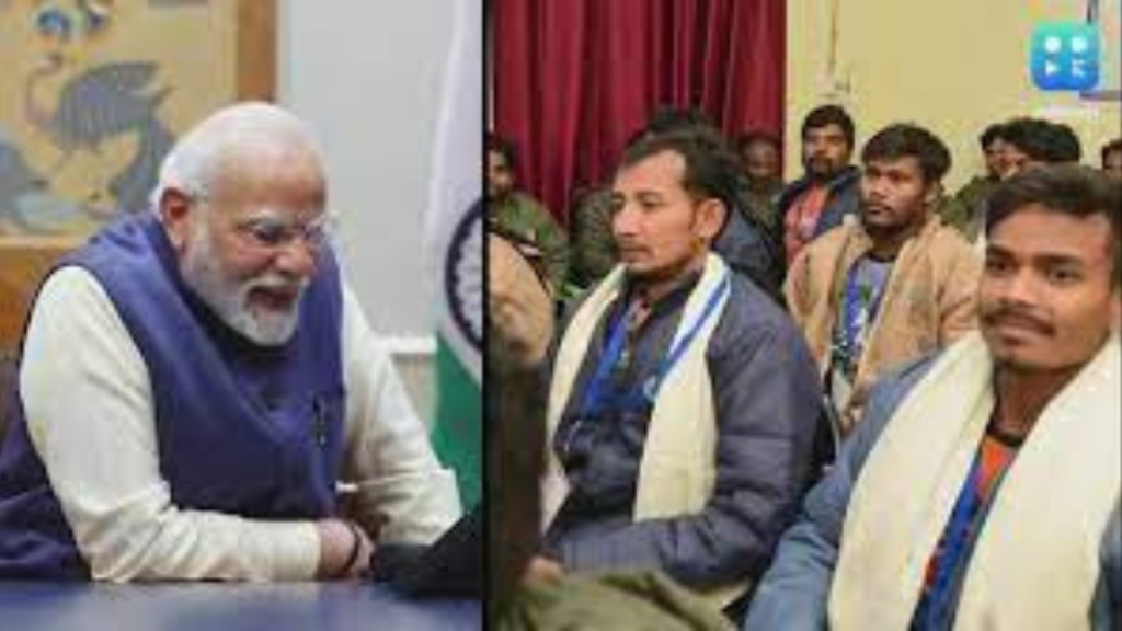 PM Modi talked to rescued workers, they express their happiness