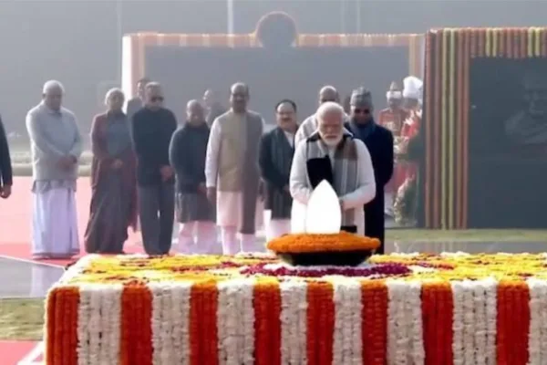 President Murmu, PM Modi Pay Tribute To Former PM Atal Bihari Vajpayee On His 99th Birth Anniversary