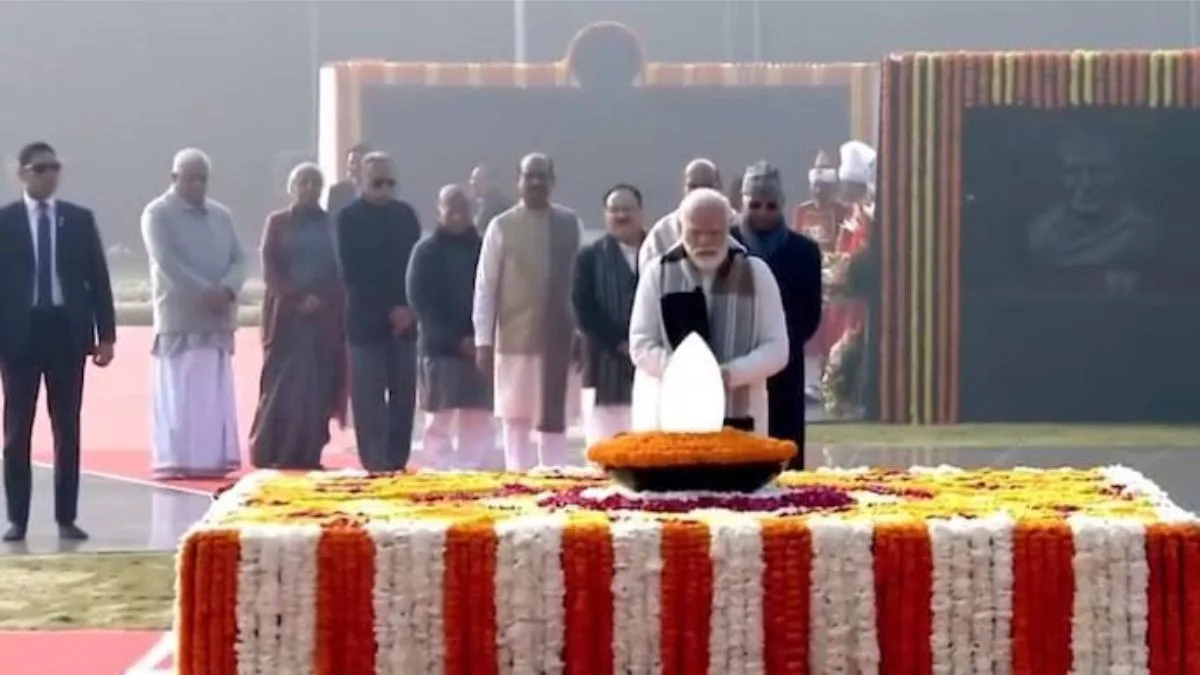 President Murmu, PM Modi Pay Tribute To Former PM Atal Bihari Vajpayee On His 99th Birth Anniversary