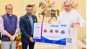 CM Naveen Patnaik Presented The First Ticket Of Ultimate Kho Kho League Season 2