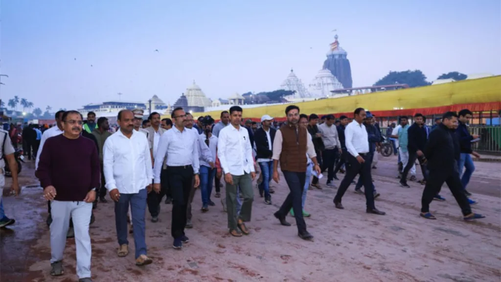Pandian Reviewed Progress Of Puri SriMandir Redevelopment Project---