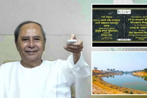 Odisha CM Naveen Patnaik Lays Foundation of 19 Instream Storage Structures in 13 Districts at Rs 4600 crores