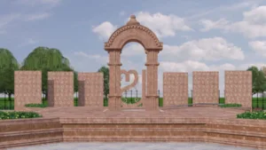 Pandian Visits Kalamandal Construction Site