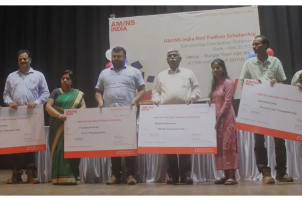 ArcelorMittal Nippon Steel India (AM/NS India) Awards Beti Padhao Scholarships To 147 Girl Students Of Barbil