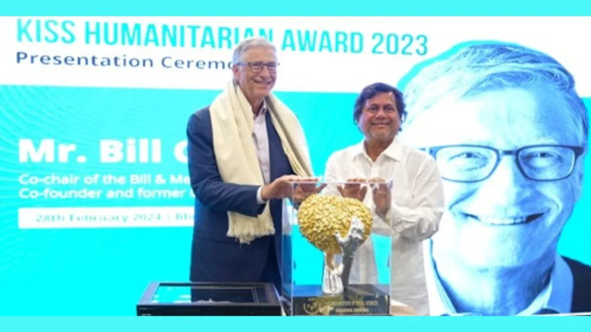 Bill Gates Receives Prestigious KISS Humanitarian Award 2023