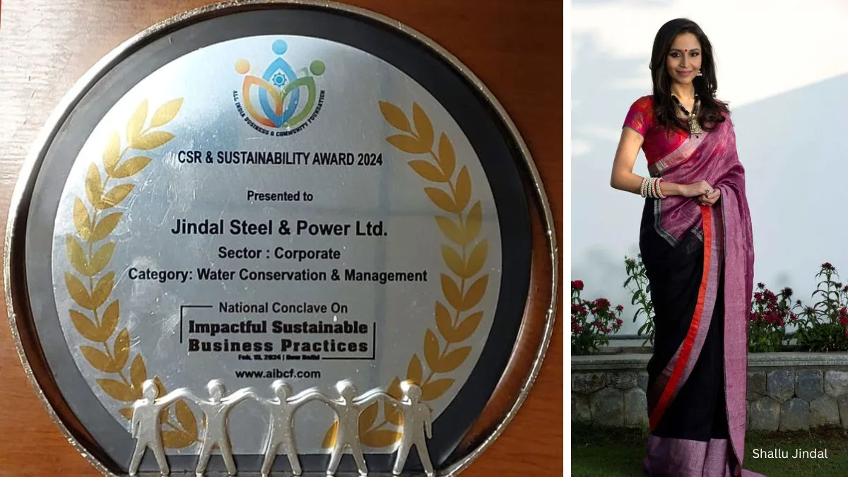 Jindal Steel & Power(JSP) Receives  CSR Award For Sustainable Water & Soil Management