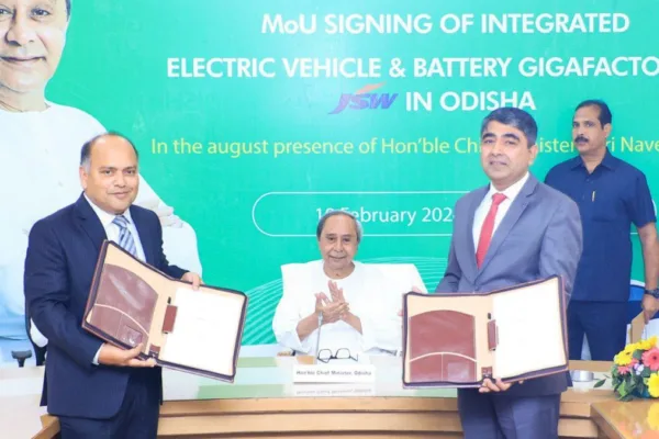 JSW Group Inks Mou To Establish Integrated EV And EV Battery Manufacturing Project In Odisha