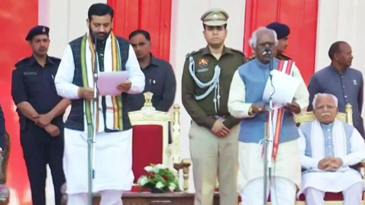 Nayab Singh Saini Takes Oath As CM Of Haryana